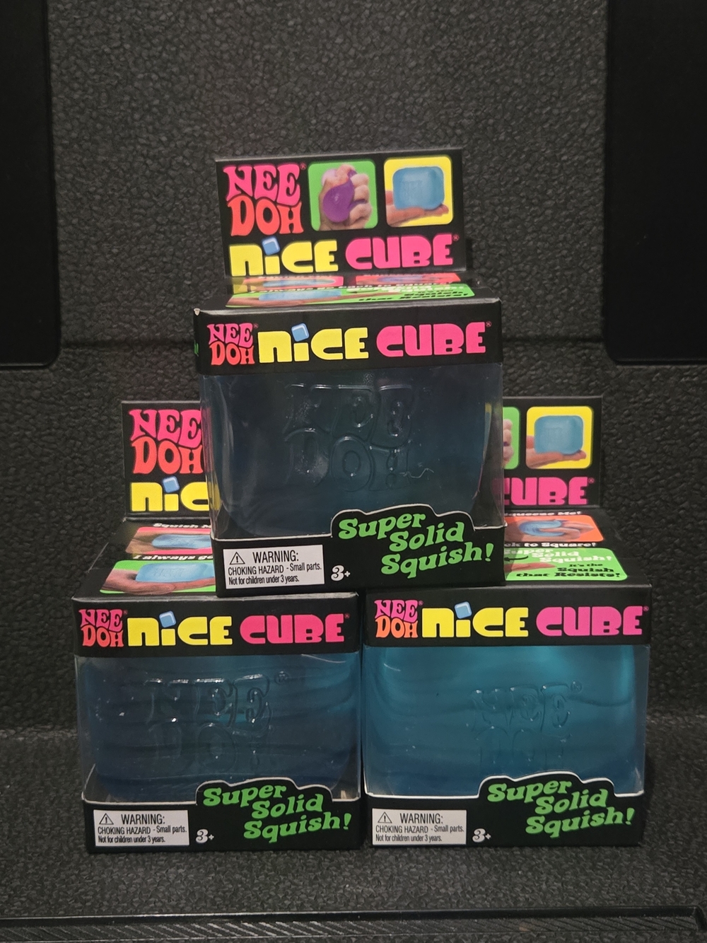 NeeDoh Nice Cube Super Solid Squish - Blue